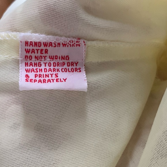 Vintage Odette Barsa Bed Jacket Yellow and White Lace - Picture 10 of 11